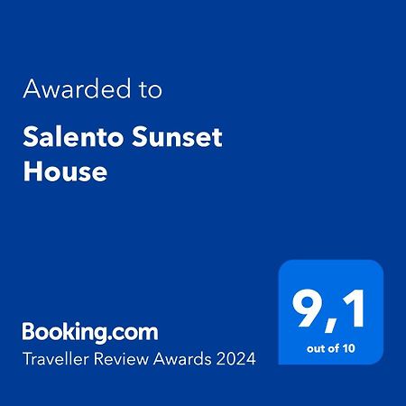 Salento Sunset House Villa Pulsano Kültér fotó